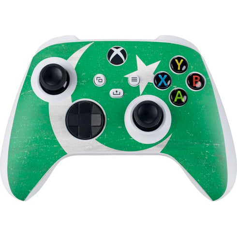Pakistan Flag Distressed Xbox Series S Controller Skin